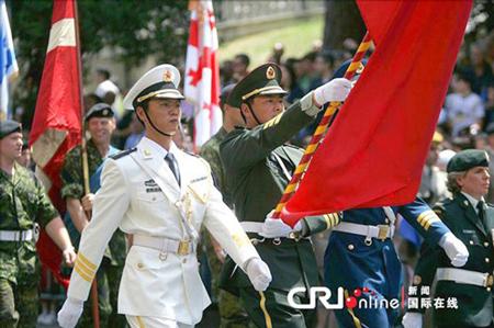 中國(guó)儀仗隊(duì)參加俄羅斯閱兵，展現(xiàn)軍威與友誼的壯麗畫卷，中俄友誼見證，中國(guó)儀仗隊(duì)參加俄羅斯閱兵，壯麗畫卷展現(xiàn)軍威與深情友誼