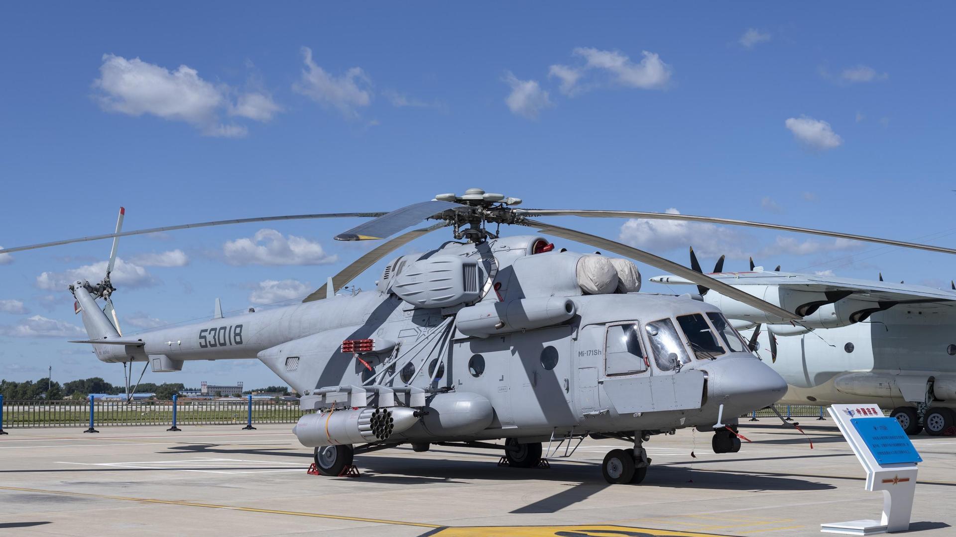 米-171SH武裝直升機(jī)，空中力量的璀璨明珠，米-171SH武裝直升機(jī)，空中璀璨明珠的震撼展現(xiàn)